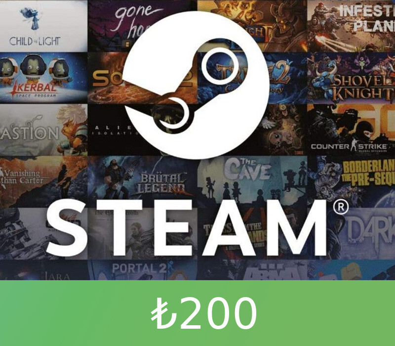 Steam Wallet TRY 200 Gift Card TR