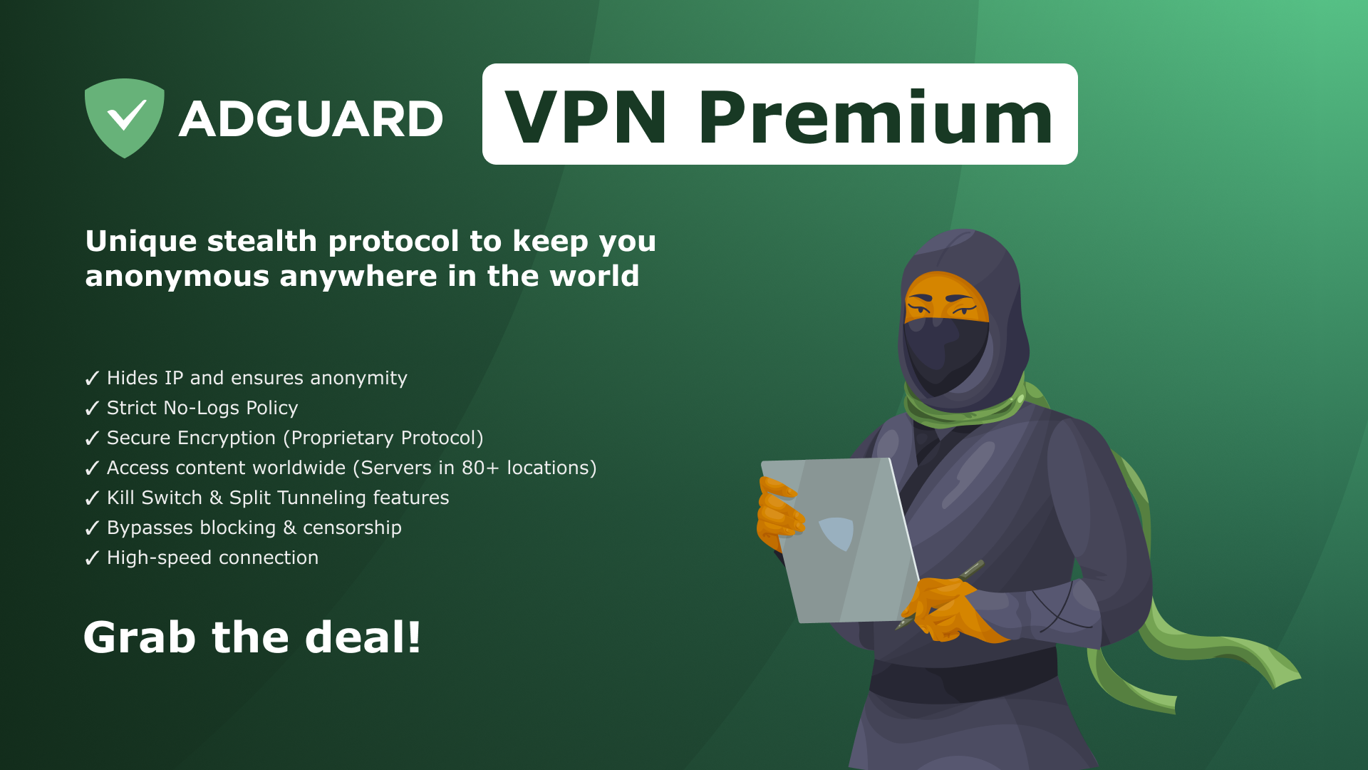 AdGuard VPN Premium Key (1 Year / 10 Devices) screenshot 2