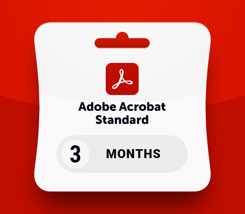 Adobe Acrobat Standard - 3 Months Subscription Key RoW