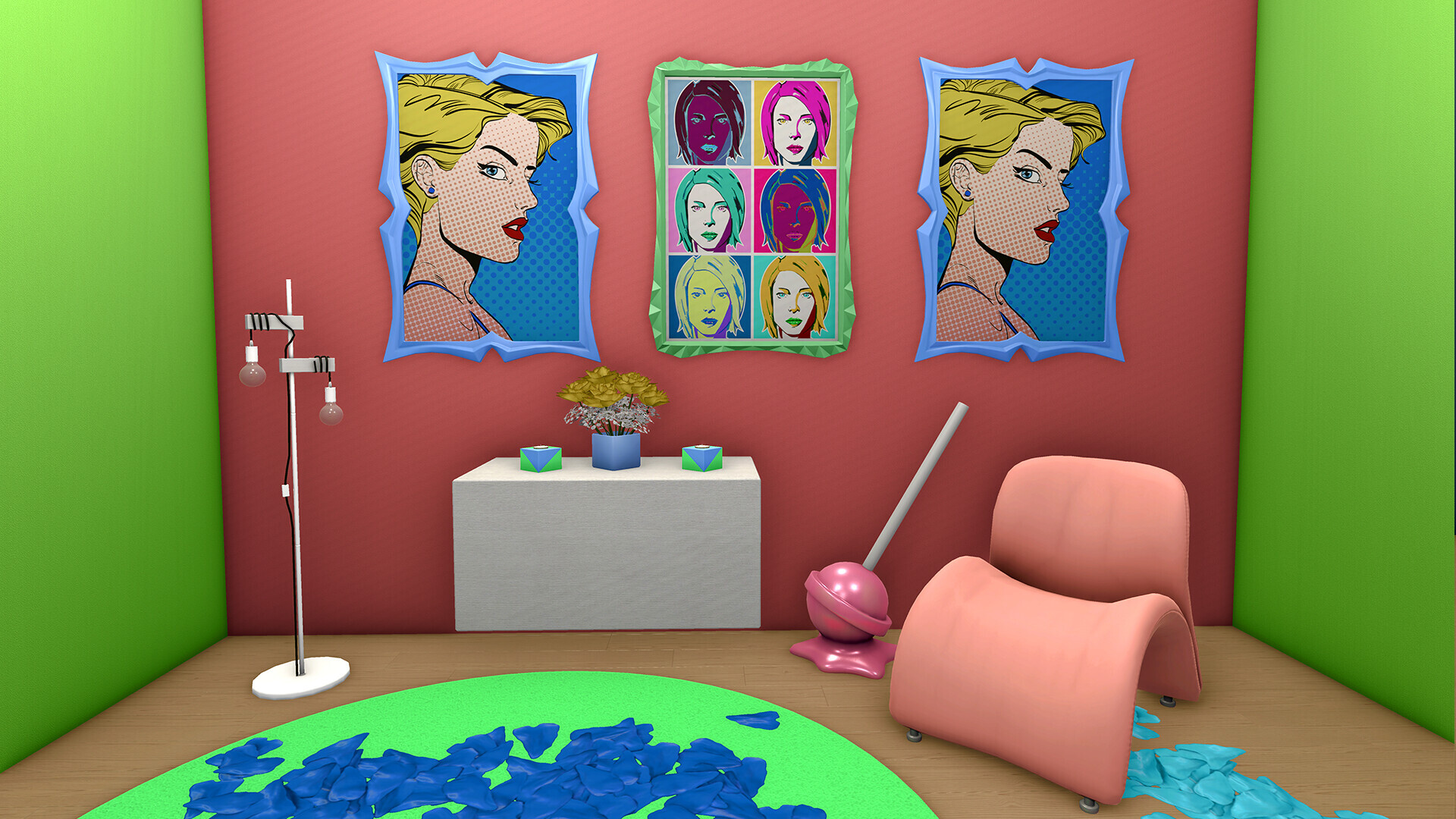 House Flipper - Pop Art Furniture Pack DLC PC Steam CD Key screenshot 3