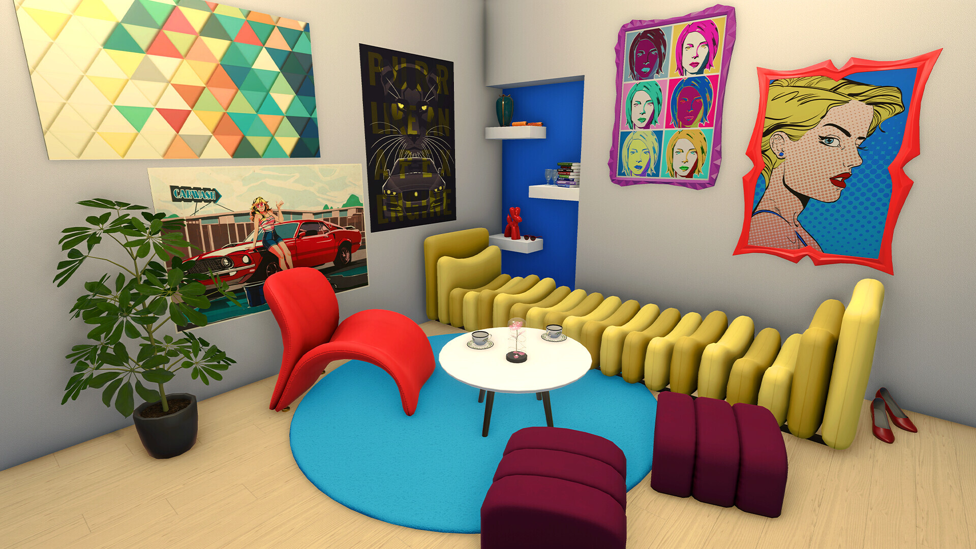 House Flipper - Pop Art Furniture Pack DLC PC Steam CD Key screenshot 6