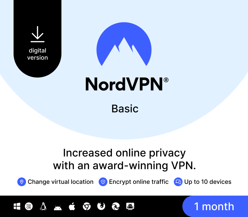 NordVPN Basic Global Key (1 Month / 10 Devices)
