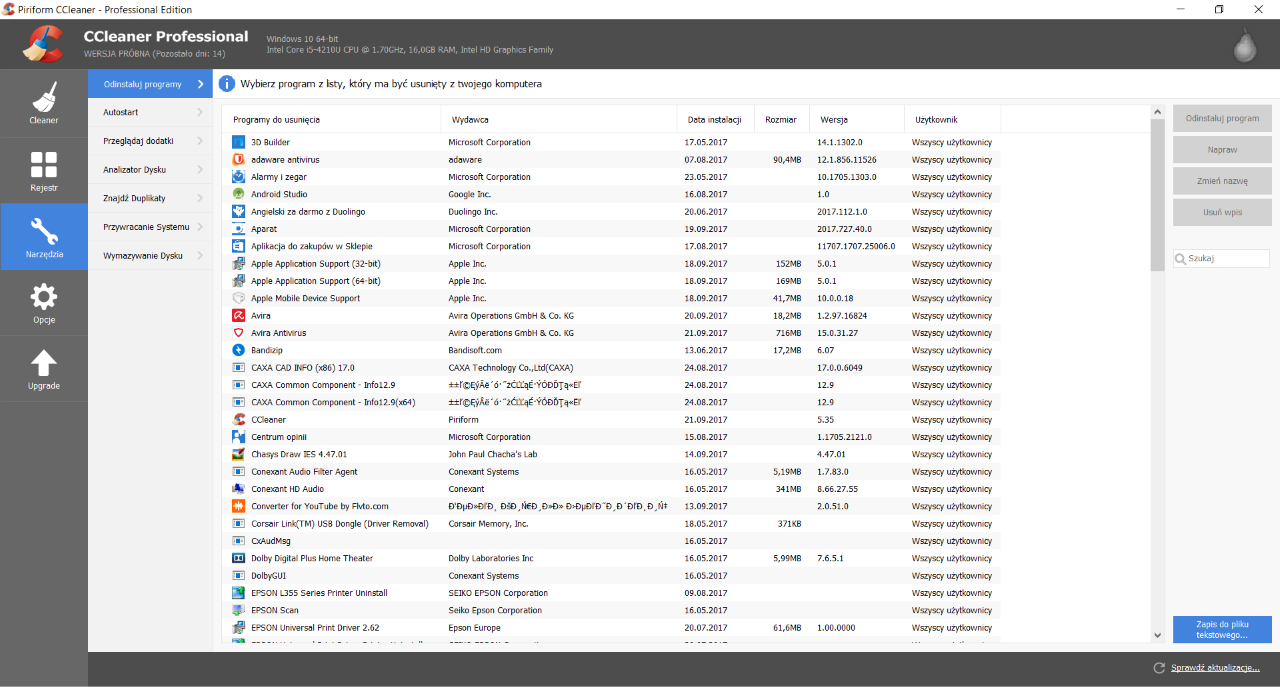 CCleaner Professional Key (1 Year / 1 Mac) screenshot 2