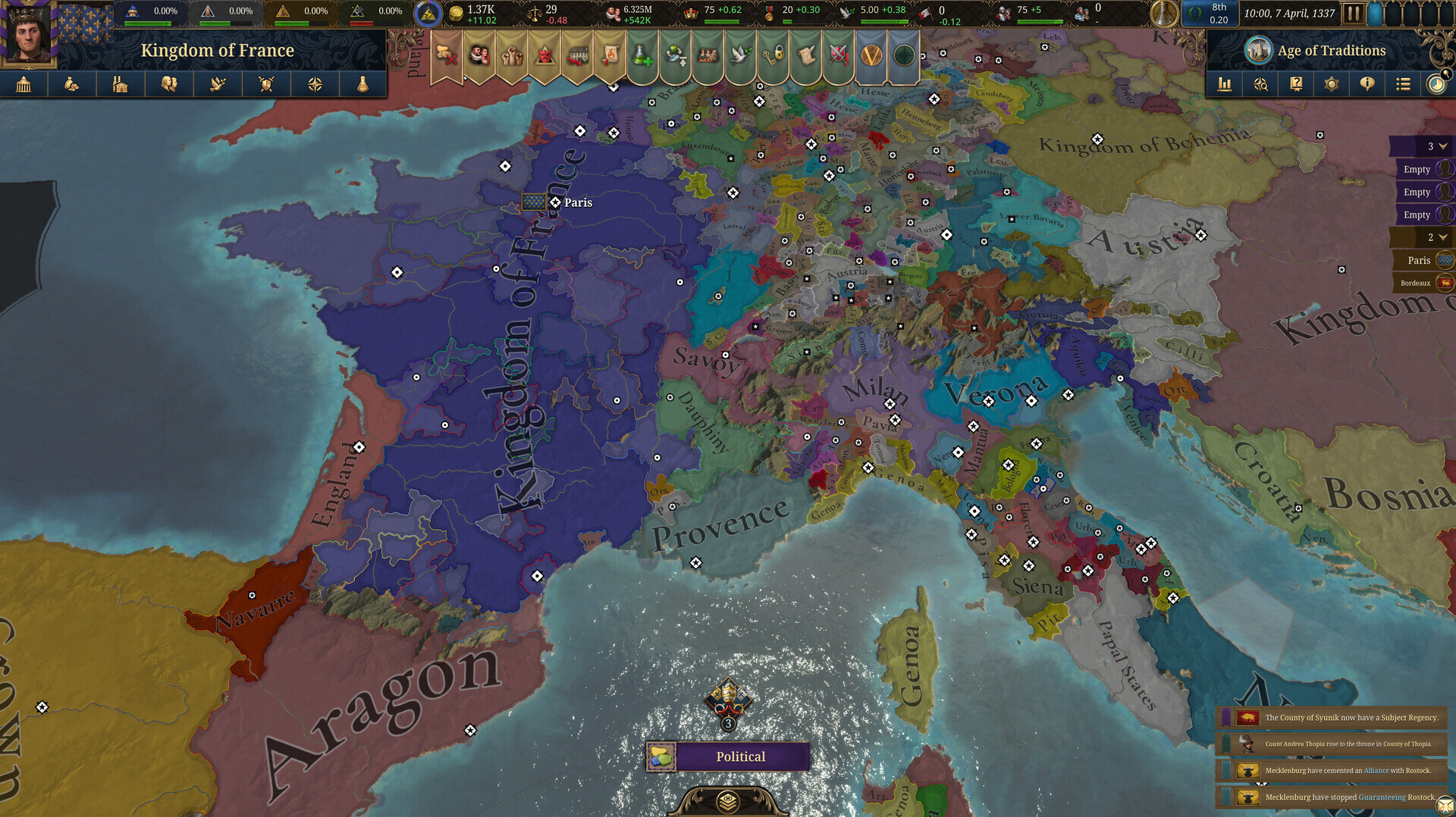 Europa Universalis V RoW PC Steam CD Key screenshot 3