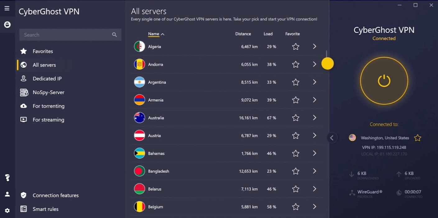 CyberGhost VPN Subscription Key (2 Years / 5 Devices) screenshot 2