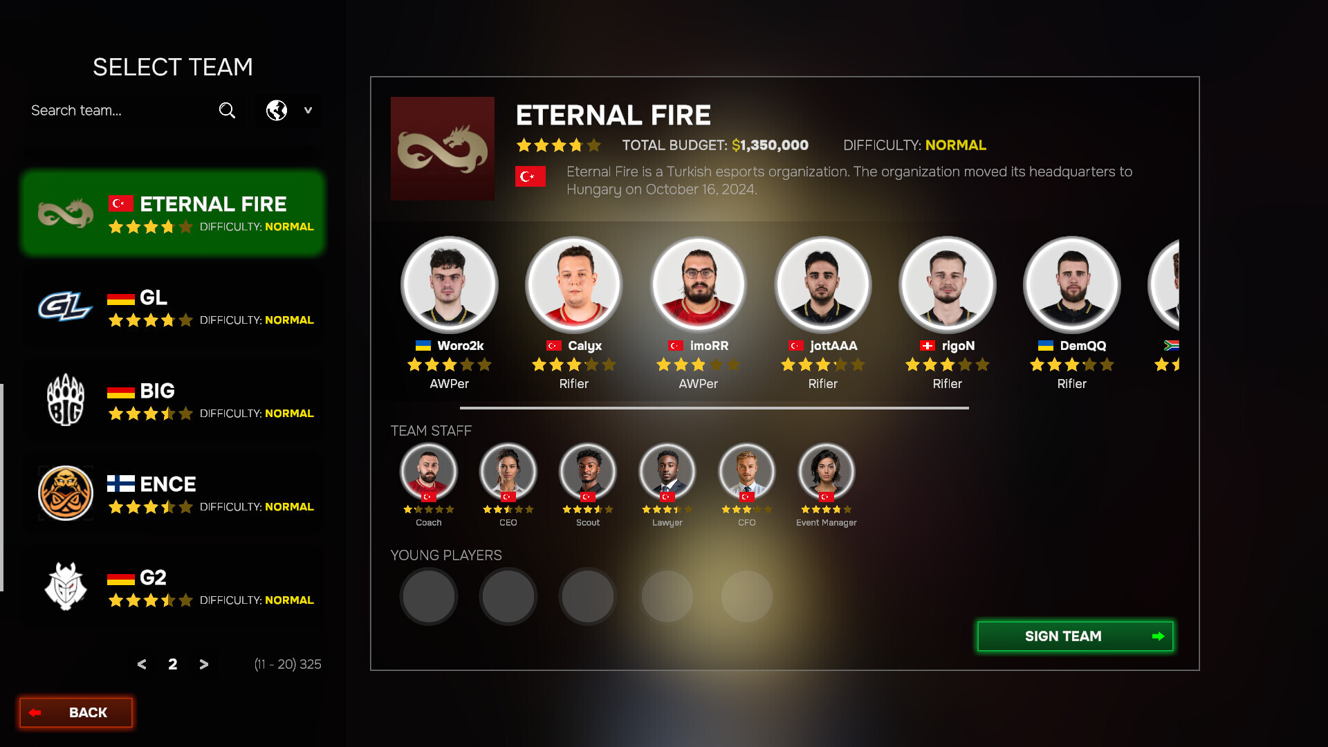 Esports Manager 2026 PC Steam CD Key screenshot 3