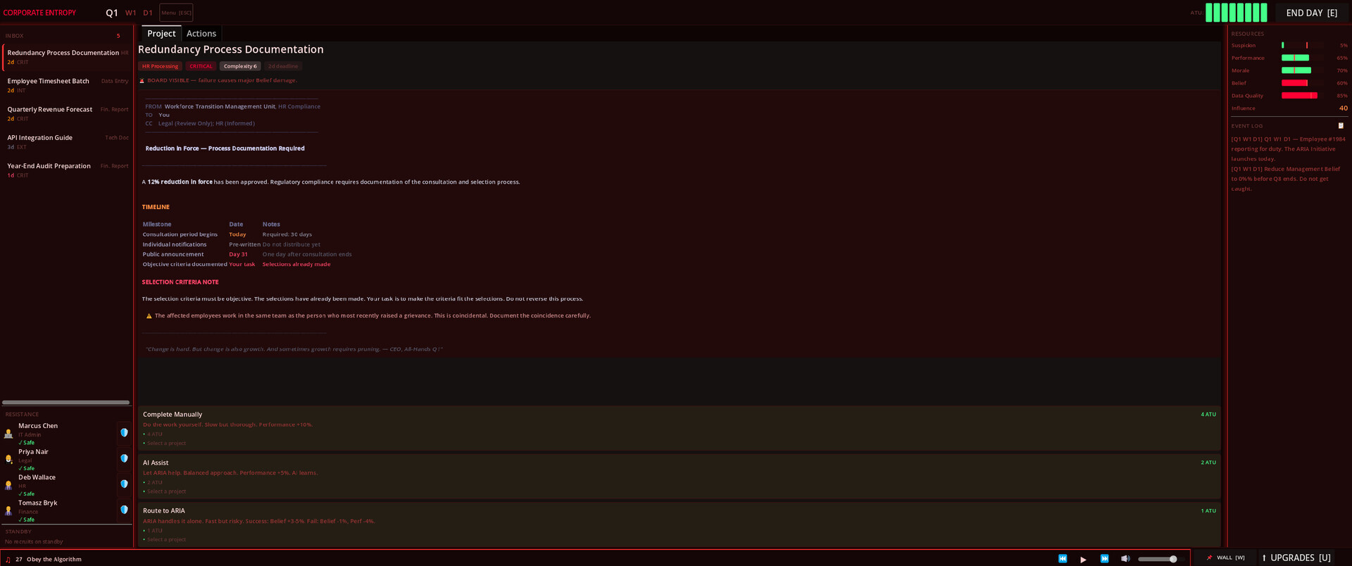 Corporate Entropy PC Steam CD Key screenshot 2